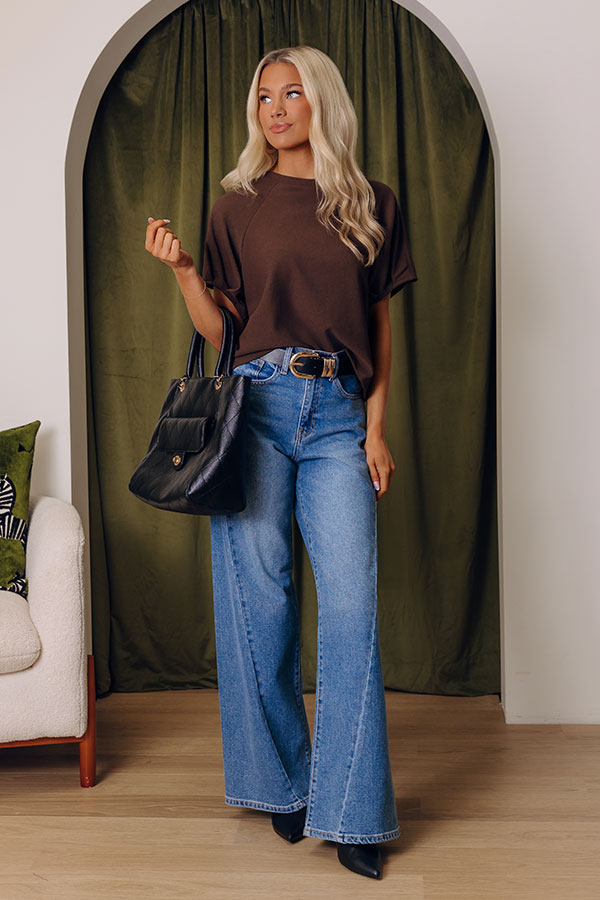 JUST USA Hailey High Waist Wide Leg Jean