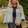 RISEN Carlie Crop Denim Jacket Image - 1