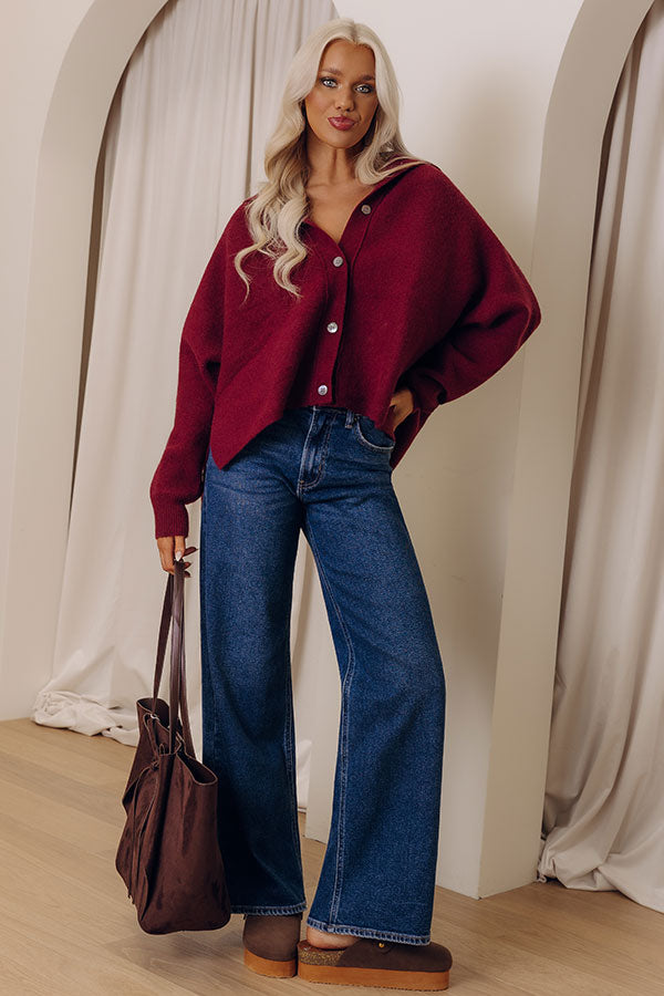 JUST USA Cecilia High Waist Straight Leg Jean in Dark Wash