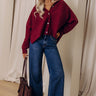JUST USA Cecilia High Waist Straight Leg Jean in Dark Wash Image - 1