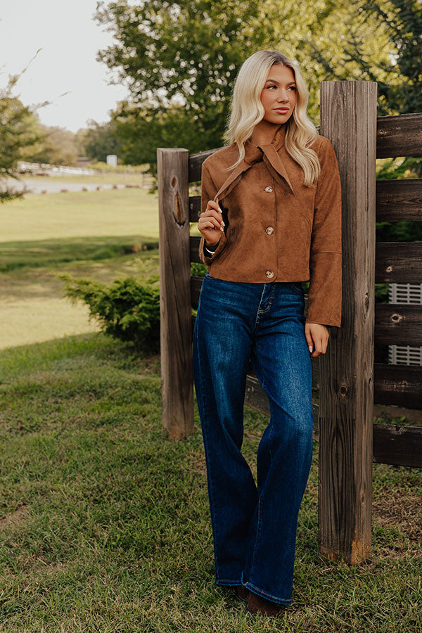 London Bound Faux Suede Jacket Image - 2