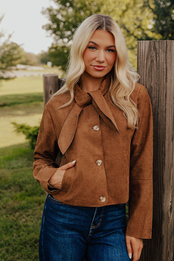 London Bound Faux Suede Jacket Image - 1