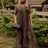 Lost In Love Organza Leopard Maxi Dress Image - 1