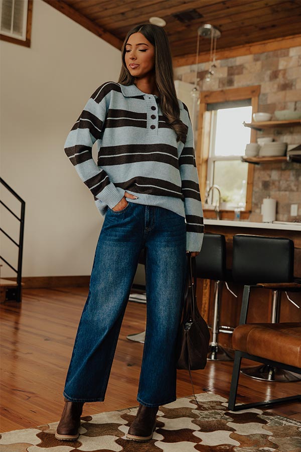 Cozy Haute Line Knit Sweater in Chestnut Image - 1
