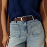 Simple Moment Faux Suede Belt in Chestnut Image - 1