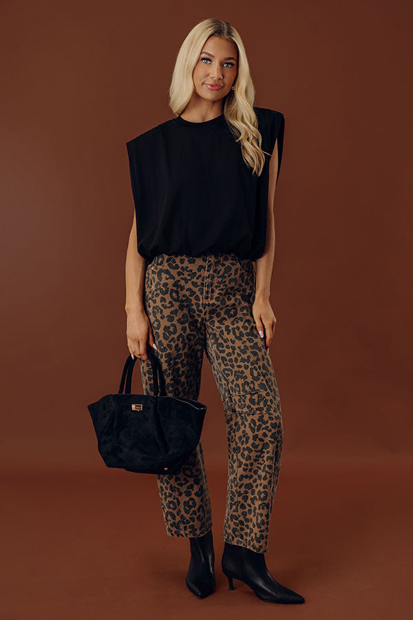 Material Girl Bubble Hem Top in Black