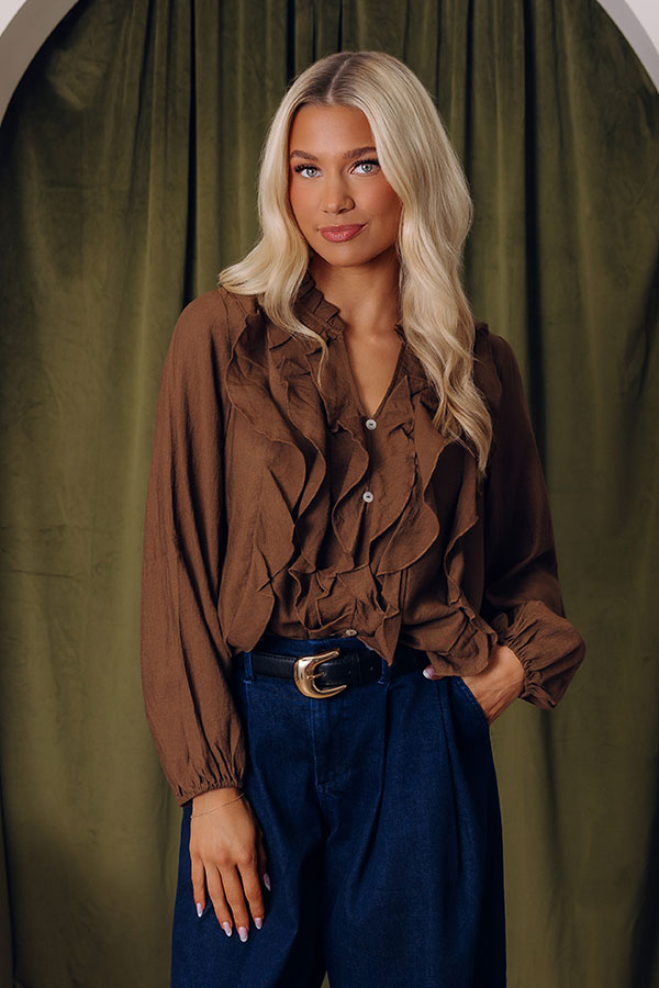Call Me Posh Ruffle Top Image - 2