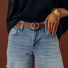Chic Style Faux Leather Belt in Brown Image - 1