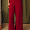 Getaway Plans High Waist Wide Leg Pants in Crimson Image - 1