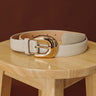 Classic Look Faux Leather Belt in Light Stone Image - 1