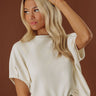 Chic Comforts Knit Top in Ivory Image - 1