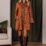 Falling Leaves Floral Mini Dress Image - 1