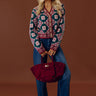 Harvest Harmony Floral Knit Sweater Top Image - 1