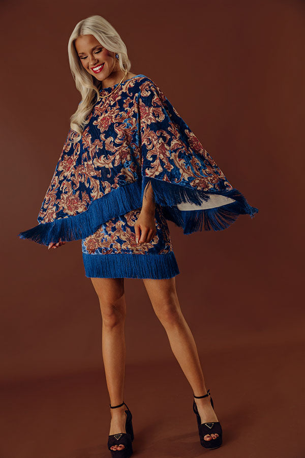Posh Mode High Waist Floral Velvet Burnout Mini Skirt Image - 1