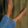 The Melanie Faux Leather Flats in Iced Mocha Image - 1