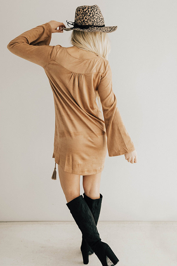 faux suede lace up dress Faux Suede Lace Up Grommet Sheath Dress Blush