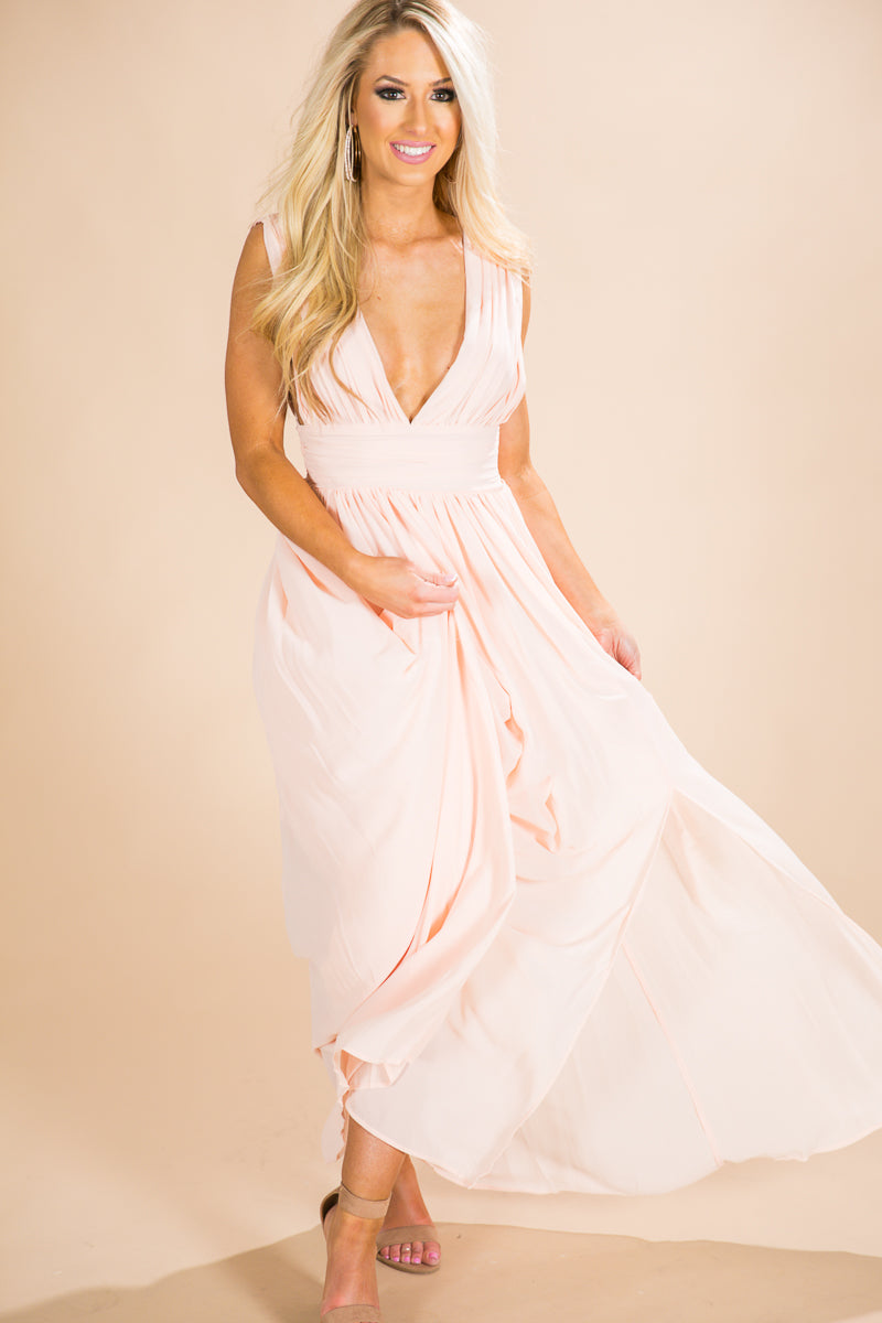 Soiree Ready Maxi Dress in Light Peach Impressions Online Boutique Soiree Ready Maxi Dress in Light Peach Impressions Online Boutique