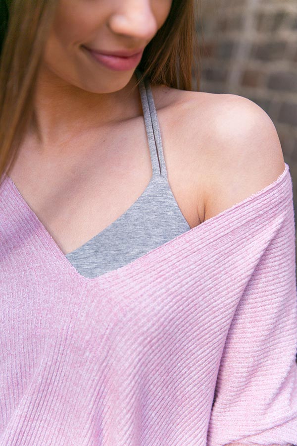 Best In Sass Strappy Bralette in Grey