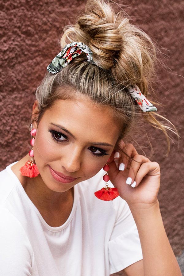 Send My Best Floral Bandanna in White
