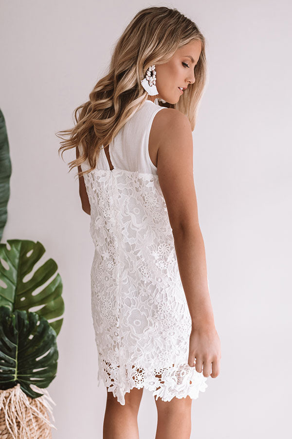 Lucky In Love Crochet Shift Dress Lucky In Love Crochet Shift Dress