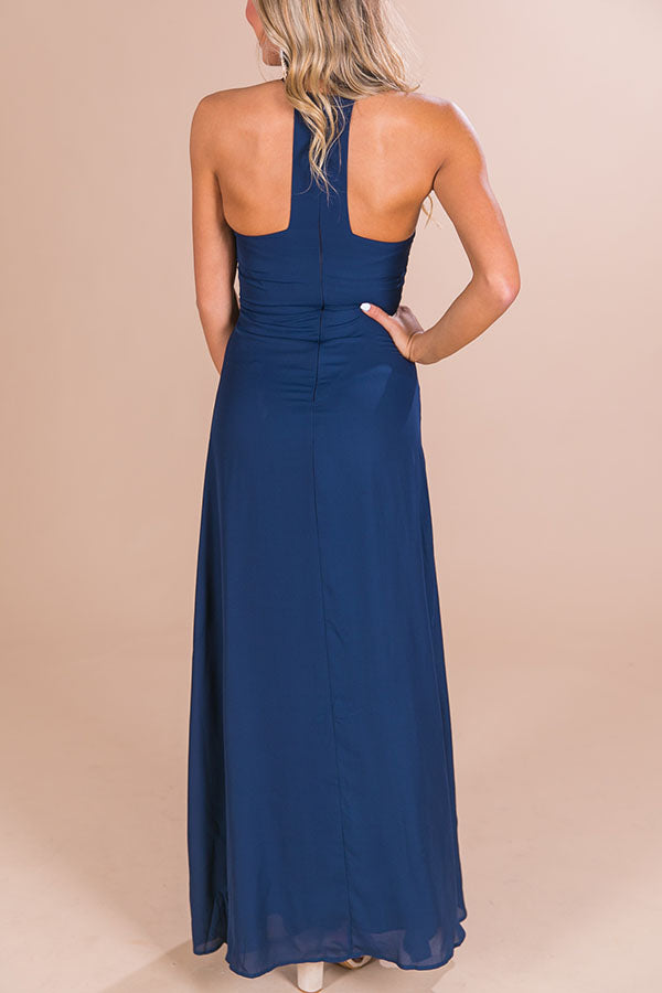 Sunset Ridge Maxi Dress in Navy