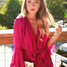 Work For It Romper in Berry Image - 1