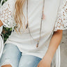 World's My Stage Necklace In Blush Image - 1