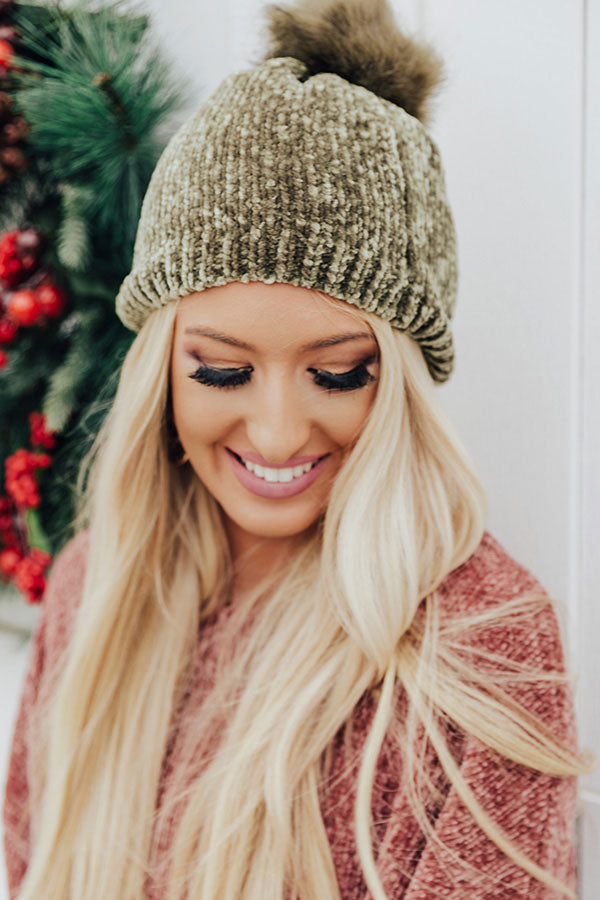 Wine Night Ultra Soft Beanie in Sage