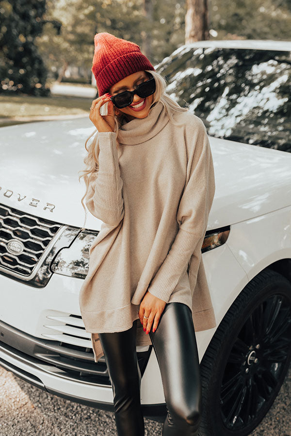 Time For Cozy Sweater in Iced Latte