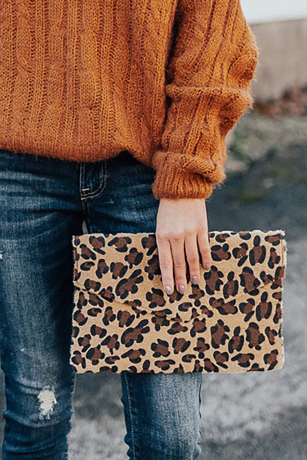 Dance Off Cheetah Clutch