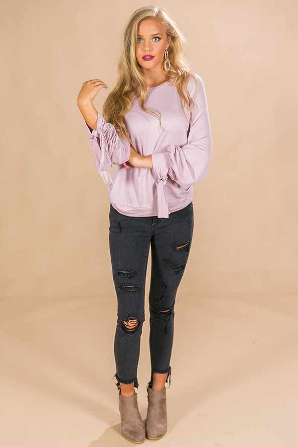 Girl's Weekend Sweatshirt in Blush