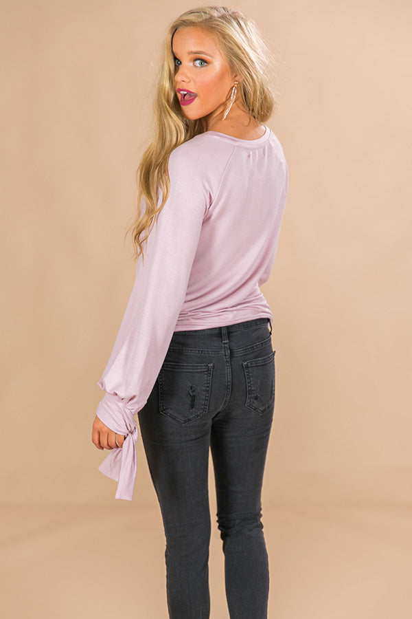 Girl's Weekend Sweatshirt in Blush