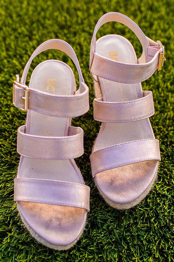 Snack Bar Wedge in Rose Gold