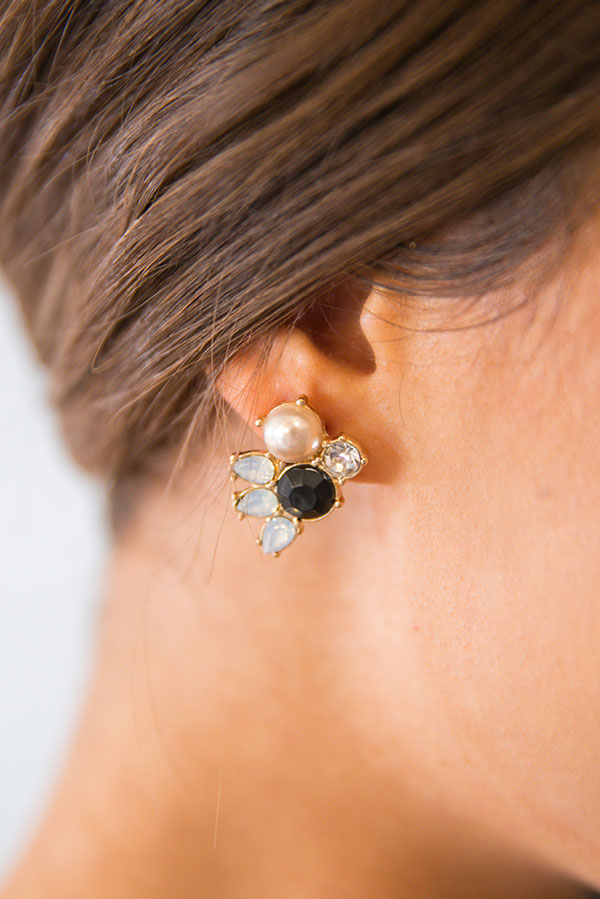 Making An Appearance Earrings In Black