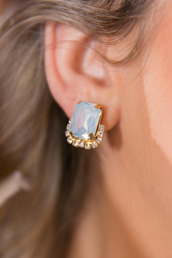 So Divine Earrings In White