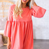 Oh So Sweet Shift Dress in Coral Image - 1