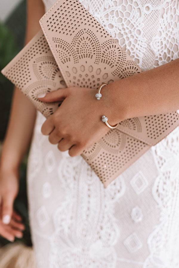 A Touch Of Sparkle Cuff Bracelet in Clear