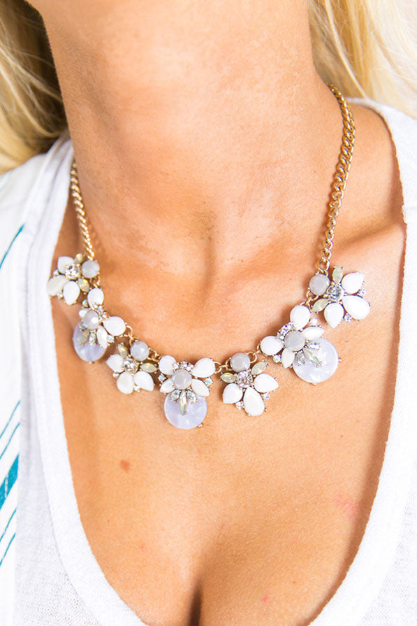 Delightfully Yours Necklace In White