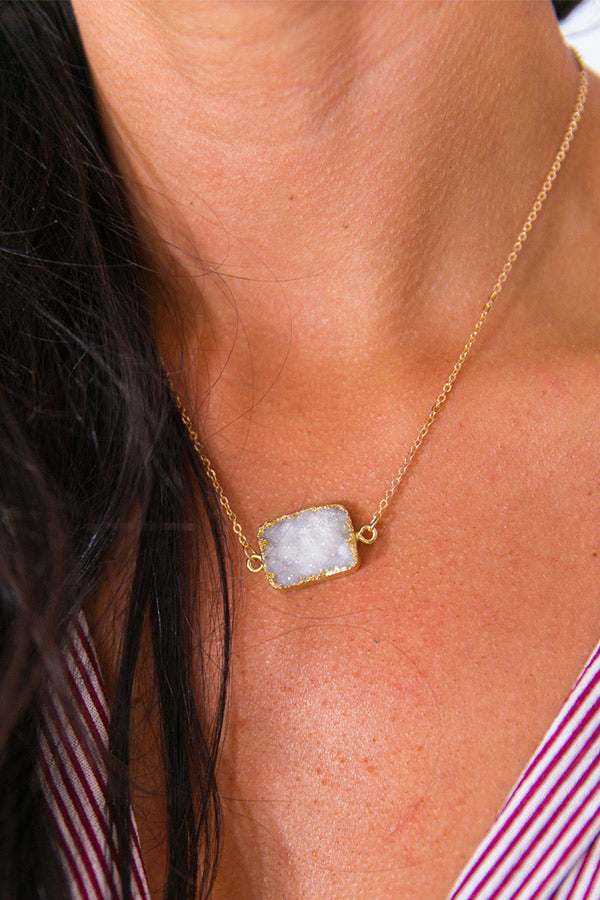 Bright Times Druzy Necklace