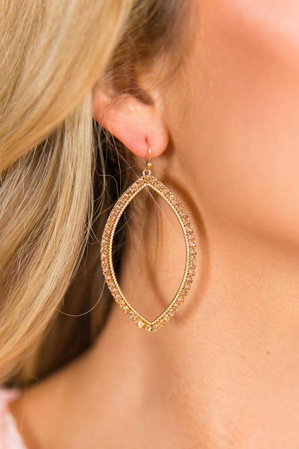 Keep It Exclusive Earrings In Champagne