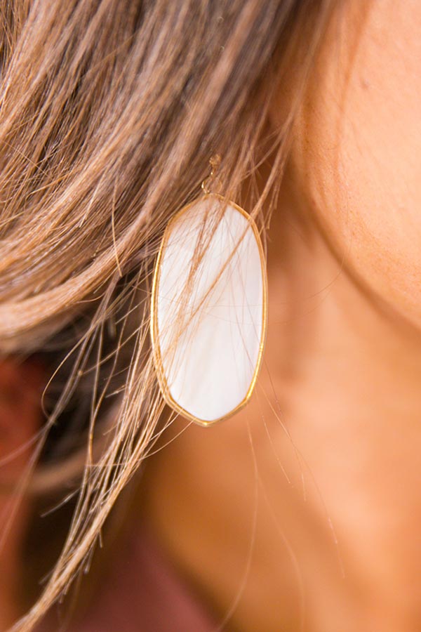 Coastal Views Earrings In Pearl