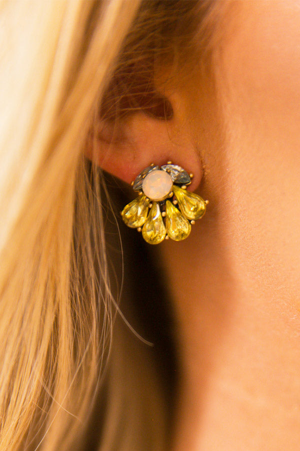 Gorgeous Gleam Earrings In Yellow
