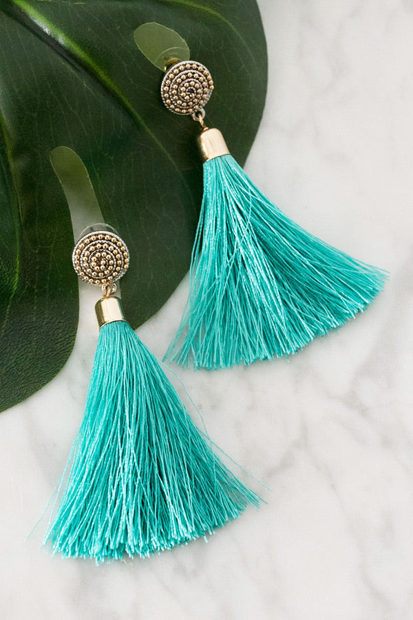 Cabo Crush Tassel Earrings