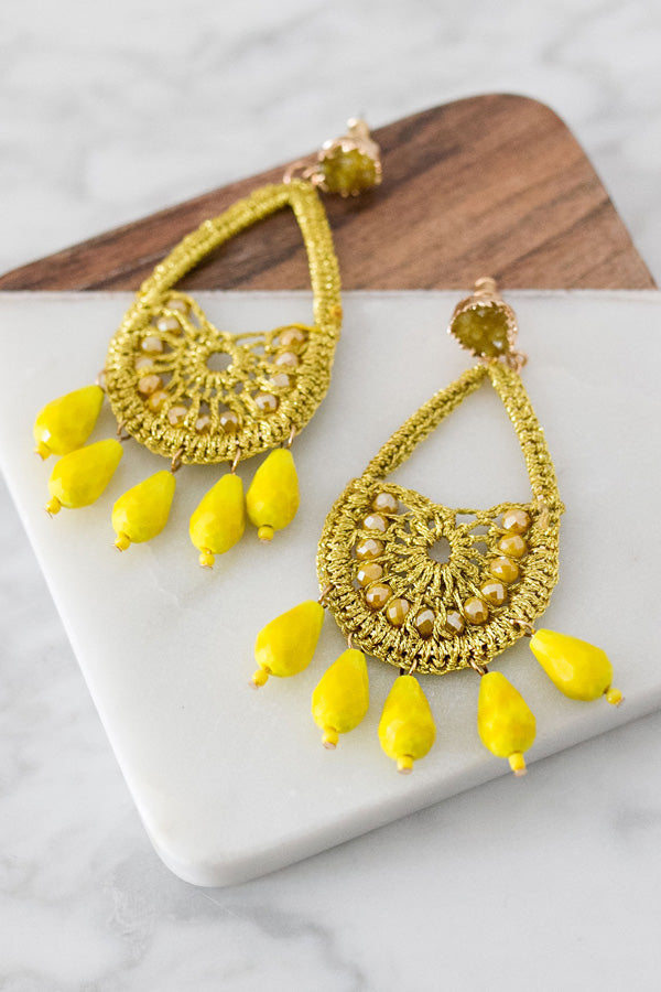 Made For Margaritas Earrings In Yellow
