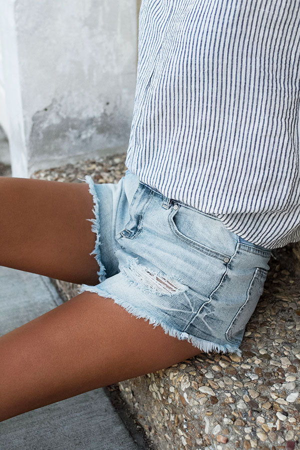 The Lively High Waist Distressed Shorts