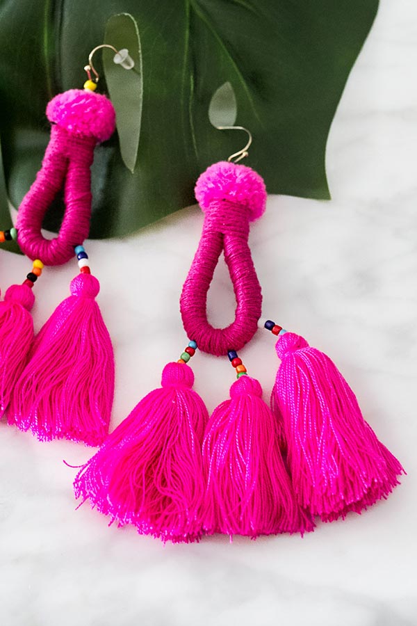 Malibu Beach Party Tassel Earrings