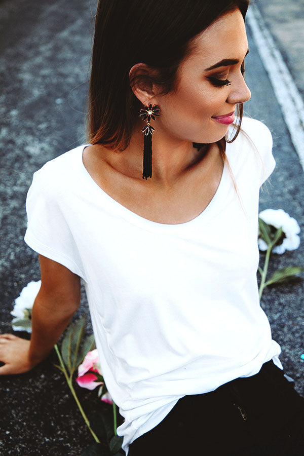 Margarita Babe Shift Tee in White