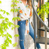 Sunset In Malibu Floral Tie Top in Ivory Image - 1