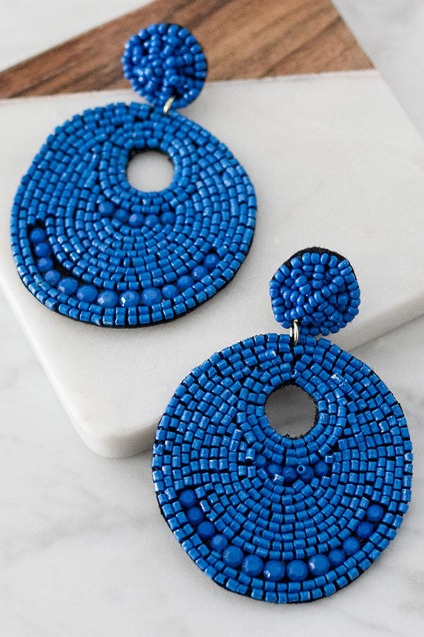 Just Beachy Earrings In Blue