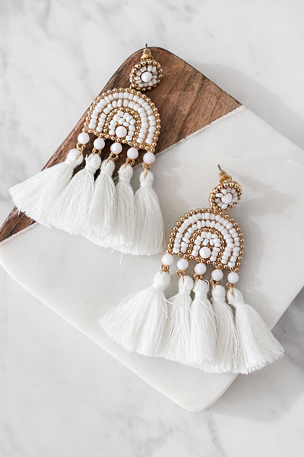 Bali Sands Tassel Earrings